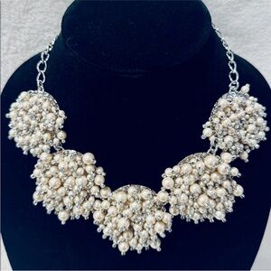 Kate Spade Elegant Pearl Bauble Bridal Statement Necklace